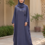 Premium Phool Karahi Kaftan – Elegant Hand-Embroidered Abaya
