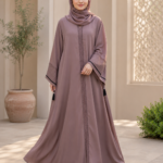 Goli Button DMC Stone Work Designer Abaya for Women