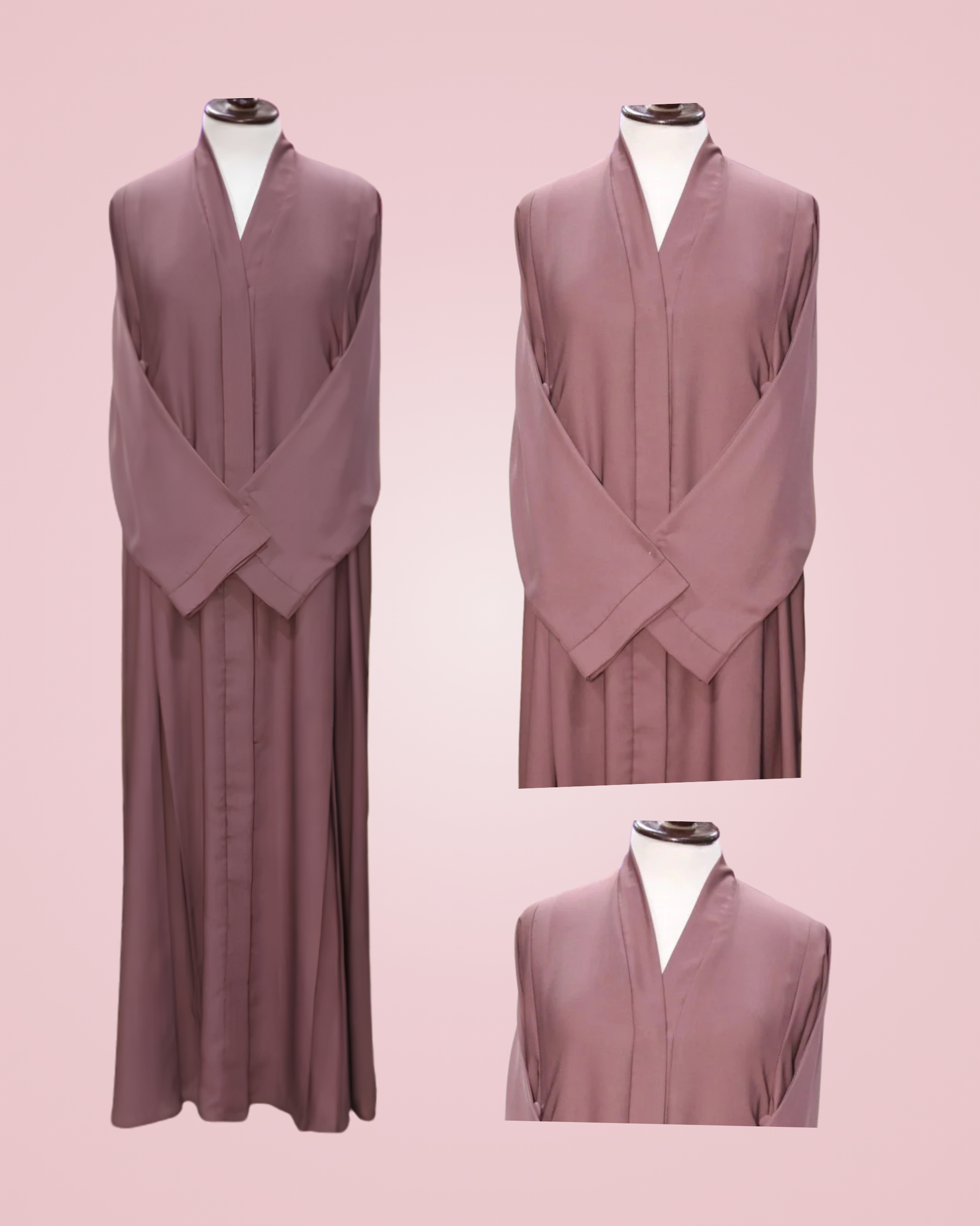 Elegant 6 Button Nida Fabric Jubba Abaya for Women - Image 2