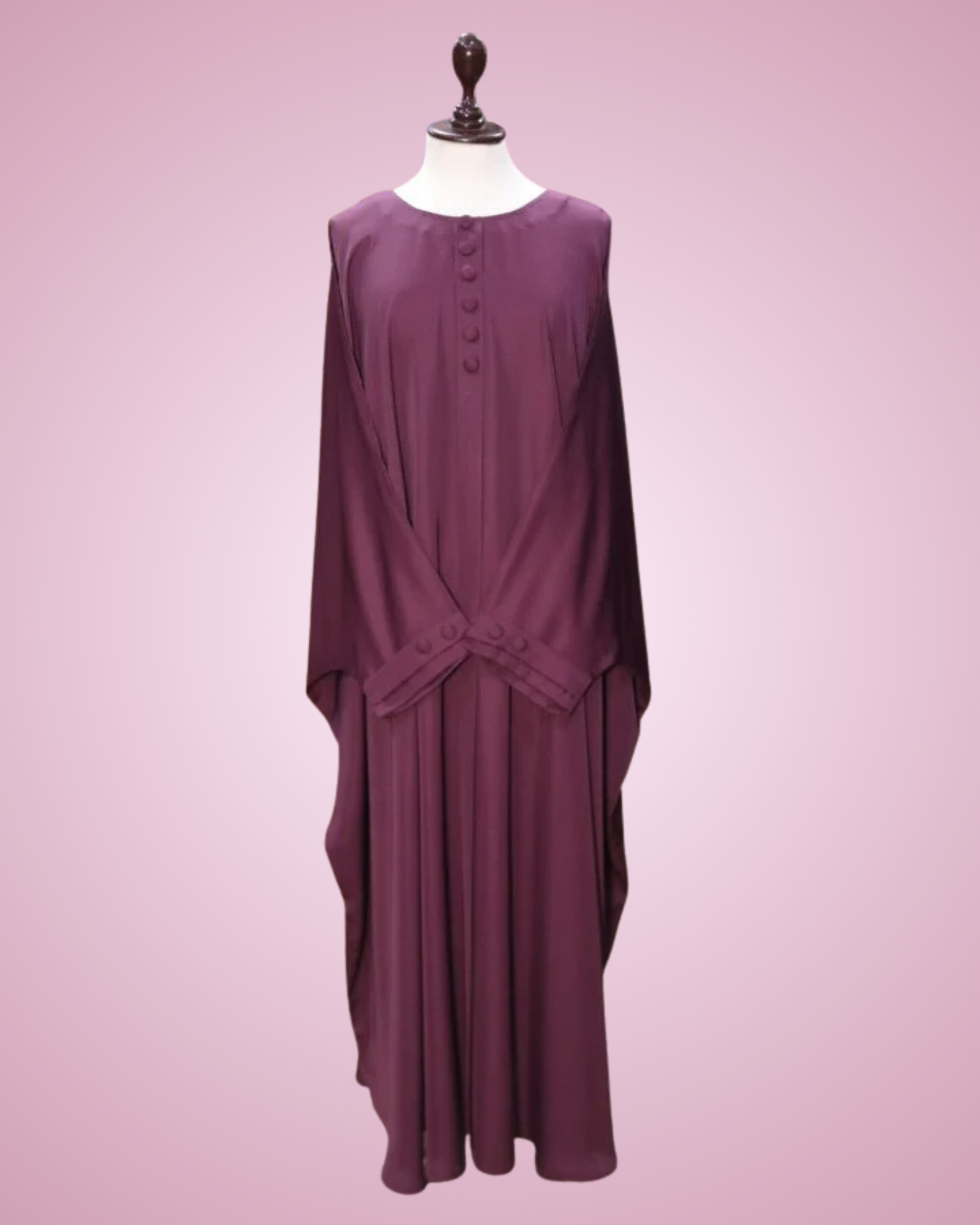 Elegant 14 Button Front Kaftan Abaya for Women | Premium Modest Wear - Image 3
