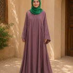 Elegant 6 Button Nida Fabric Jubba Abaya for Women