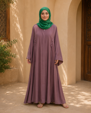 Elegant 6 Button Nida Fabric Jubba Abaya for Women