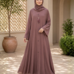 Goli Button Simple Premium Abaya – Stylish & Comfortable Daily Wear