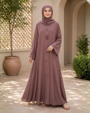 Goli Button Simple Premium Abaya – Stylish & Comfortable Daily Wear